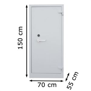 Produktbild für Aktenschrank Lüllmann 690230, aus Metall, feuerfest