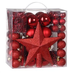 Weihnachtskugeln Deuba 103312, rot