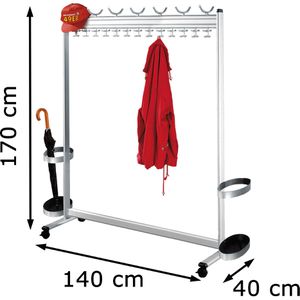Produktbild für Garderobenständer Kerkmann Multiline 6754, silber