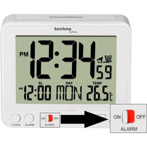 Produktbild für Wecker Technoline WT 195 weiß, digital