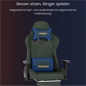 Produktbild für Gaming-Stuhl FlexiSpot R1, mit Fußstütze