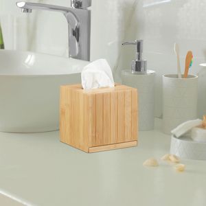 Produktbild für Taschentuchbox Relaxdays 10022175, aus Bambus