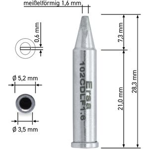 Produktbild für Lötspitze Ersa ERSADUR-LF Dauerlötspitze