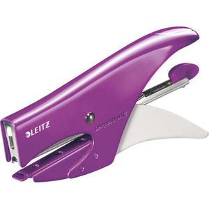 Produktbild für Heftzange Leitz 55311162, WOW, aus Metall, violett metallic