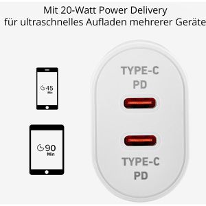 Produktbild für USB-Ladegerät SBS Power Delivery, 20 Watt