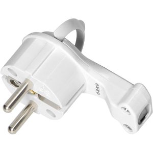 Produktbild für Schutzkontaktstecker Orno AE-13253, 16 A / 230 V, weiß