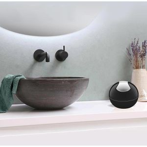 Produktbild für Mülleimer Spirella Bowl, 10.14972, schwarz