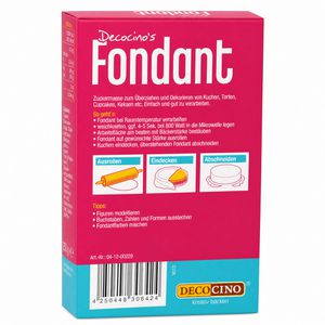 Produktbild für Fondant Decocino Roll-, Dekor- &amp; Modellierfondant, reißfest