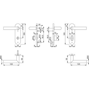 Produktbild für Drückergarnitur Hoppe-AG 3289508 Amsterdam