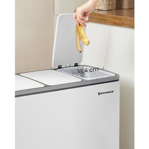 Produktbild für Mülleimer Songmics LTB54WT, weiß