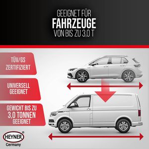 Produktbild für Unterstellbock Heyner 347430, Tragkraft 3t