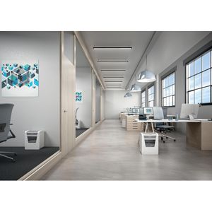 Produktbild für Aktenvernichter Leitz 8003 IQ Office P4, weiß
