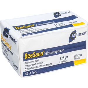 Produktbild für Vlieskompressen Meditrade BeeSana, 4-lagig, unsteril