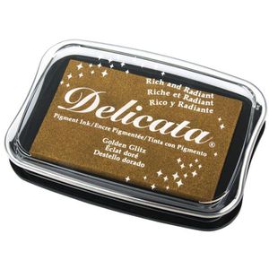 Produktbild für Stempelkissen Rayher Delicata, für Kreativprojekte, gold