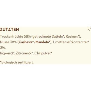 Produktbild für Fruchtriegel Raw-Bite Rohkost Riegel Lime, BIO