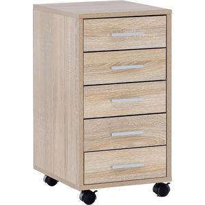 Produktbild für Rollcontainer Wohnling Lisa, WL5.272, aus Holz, sonoma eiche