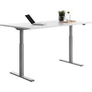 Produktbild für Schreibtisch Topstar E-Table, weiß / silber