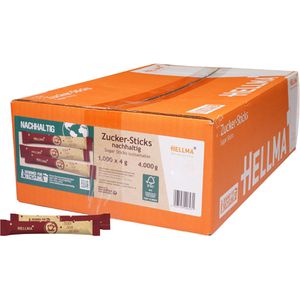 Zuckersticks Hellma nachhaltig, weißer Zucker