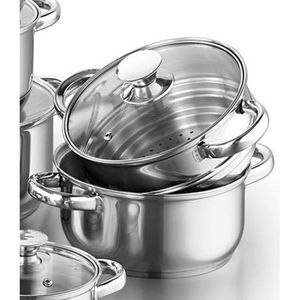 Produktbild für Topfset Kopf Janina 123613, Edelstahl