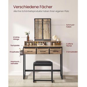 Produktbild für Schminktisch Vasagle RVT004B50
