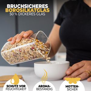 Produktbild für Vorratsglas Clidor mit Bambusdeckel