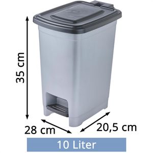 Produktbild für Mülleimer Keeeper Olaf, silber