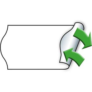 Preisetiketten METO 9156396, weiß, 26 x 12 mm