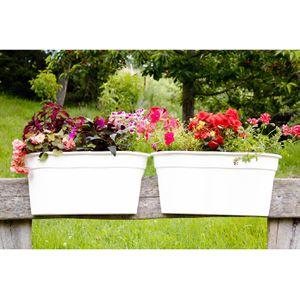 Produktbild für Blumenkasten KHW Flowerclip XL, weiß