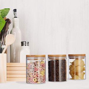Produktbild für Vorratsglas Relaxdays 10027994, mit Bambusdeckel