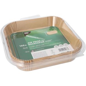 Backpapier Papstar für Heißluftfritteusen, 23 x 23 cm