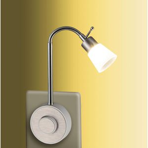 Produktbild für Steckdosenlampe Sebson SDL, weiß, fest verbaute LED
