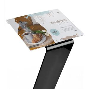 Produktbild für Infoständer Böttcher-AG Caption aus Acrylglas, schwarz, A3