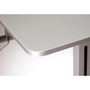 Produktbild für Schreibtisch Kerkmann Move 1 Style, lichtgrau / silber