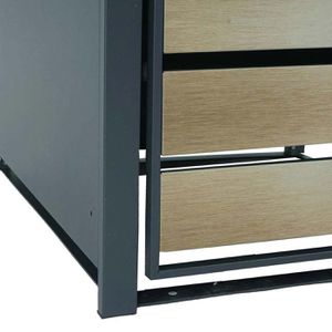 Produktbild für Mülltonnenbox Mendler HWC-J81, Metall