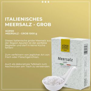 Produktbild für Salz Küper Selection grobes Meersalz, in der Schachtel