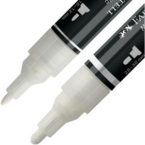 Produktbild für Acrylstifte Faber-Castell Multimark Acrylic Black &amp; White