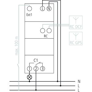 Produktbild für Zeitschaltuhr Theben TR 611 top3 RC, digital