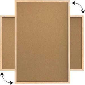 Produktbild für Pinnwand ALLboards TK1510D, braun