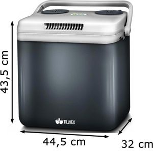 Produktbild für Kühlbox tillvex TVKB32-01, grau, 32 Liter