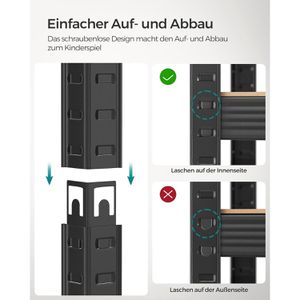 Produktbild für Schwerlastregal Songmics 5 Holzböden