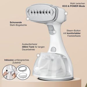 Produktbild für Dampfglätter LEBENLANG Steamer LBD528W