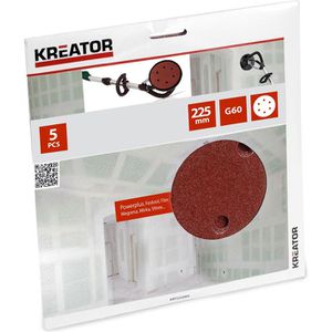 Produktbild für Schleifpapier Kreator KRT232004, Körnung 60, Set