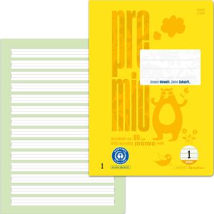 Produktbild für Schulheft Staufen Premio, 040782001, für 1. Klasse, A4
