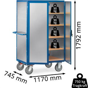 Produktbild für Etagenwagen Fetra Kastenwagen, 5592