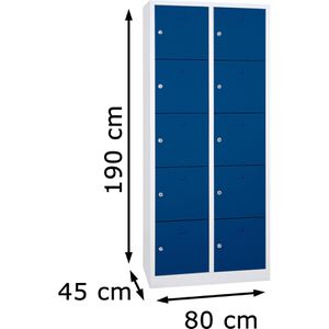 Produktbild für Schließfachschrank G-Office SHC.10, blau