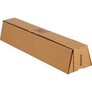 Versandhülse Smartboxpro Trapez, braun, Länge 610m