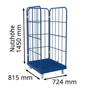 Produktbild für Rollbehälter HMH Nutzhöhe 1450mm