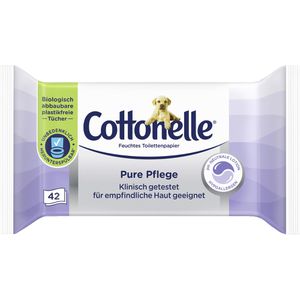 Feuchtes-Toilettenpapier Cottonelle Pure Pflege