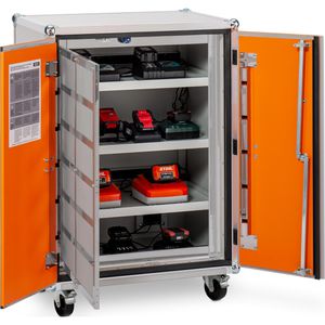 Produktbild für Akku-Ladeschrank CEMO Premium 8/10, mit 18 Steckdosen