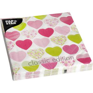 Produktbild für Servietten Papstar 84740 Sweetheart